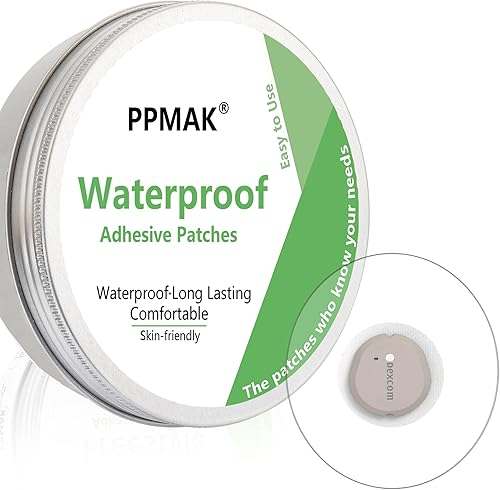 PPMAK -Parches adhesivos G7-40 cubiertas impermeables para sensores G7 -Cinta CGM transparente de larga duración hasta 14 días (40 piezas), disponible en Yaxa Peru