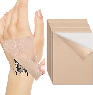 Tattoo Cover Up Patch for Light Skin Tone 12 PCS, Waterproof Tattoo Cover Up Tape Ultra Thin Cover Tape for Scar, Birthmark, Dark Spots