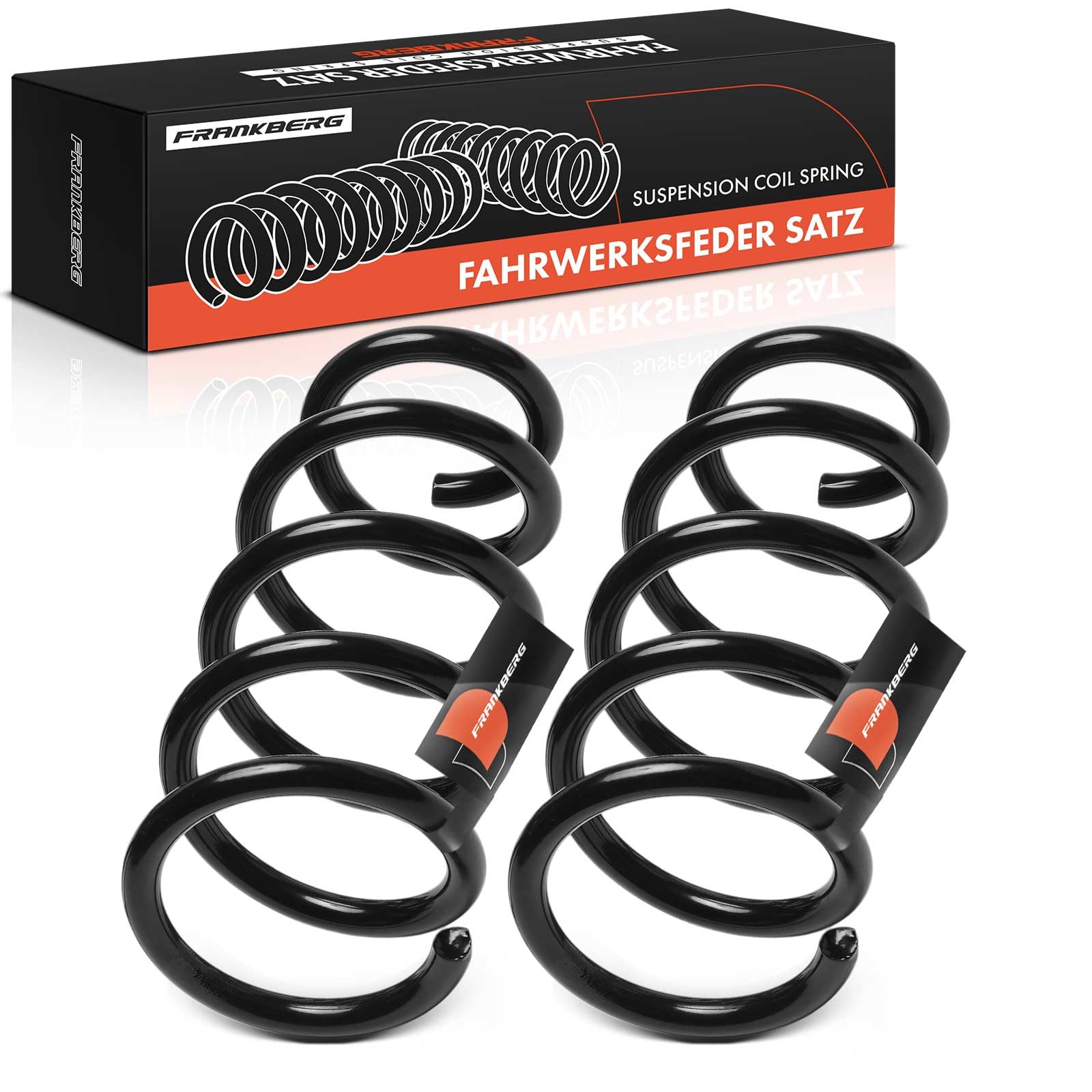 Frankberg 2x Molla di sospensione cuscinetto molla molla elicoidale | asse posteriore, Sinistra, Giusto; 52441SWWE01; Compatibile con: Classe E Cabriolet A207, Serie 5 Gran Turismo F07