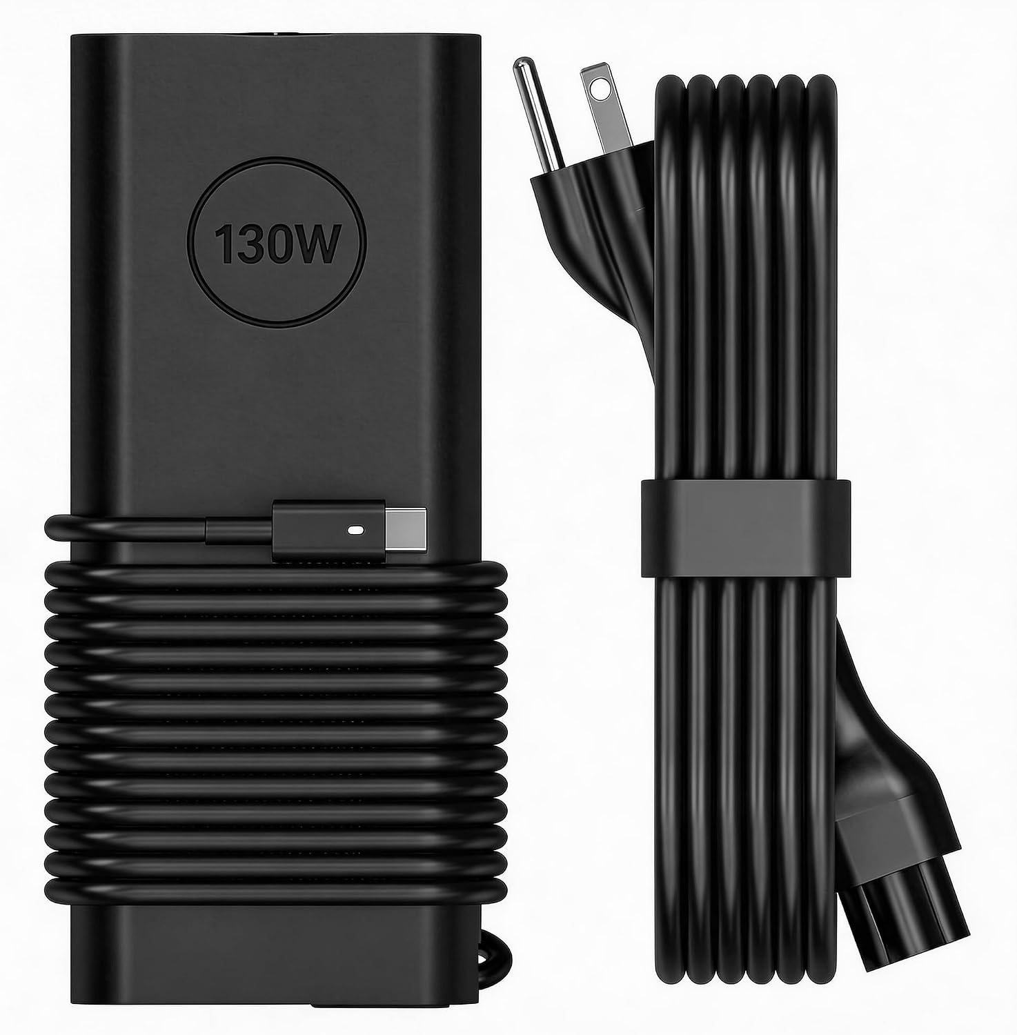 130W Laptop Charger USB C Compatible with Dell Latitude 5511 5520 5521 5531 7210 7310 7410 9410 9510 9575 Precision 5530 2in1 5550 5750 3560 3550 3551 XPS 15 2in1 9575 AC Adapter Power Cord