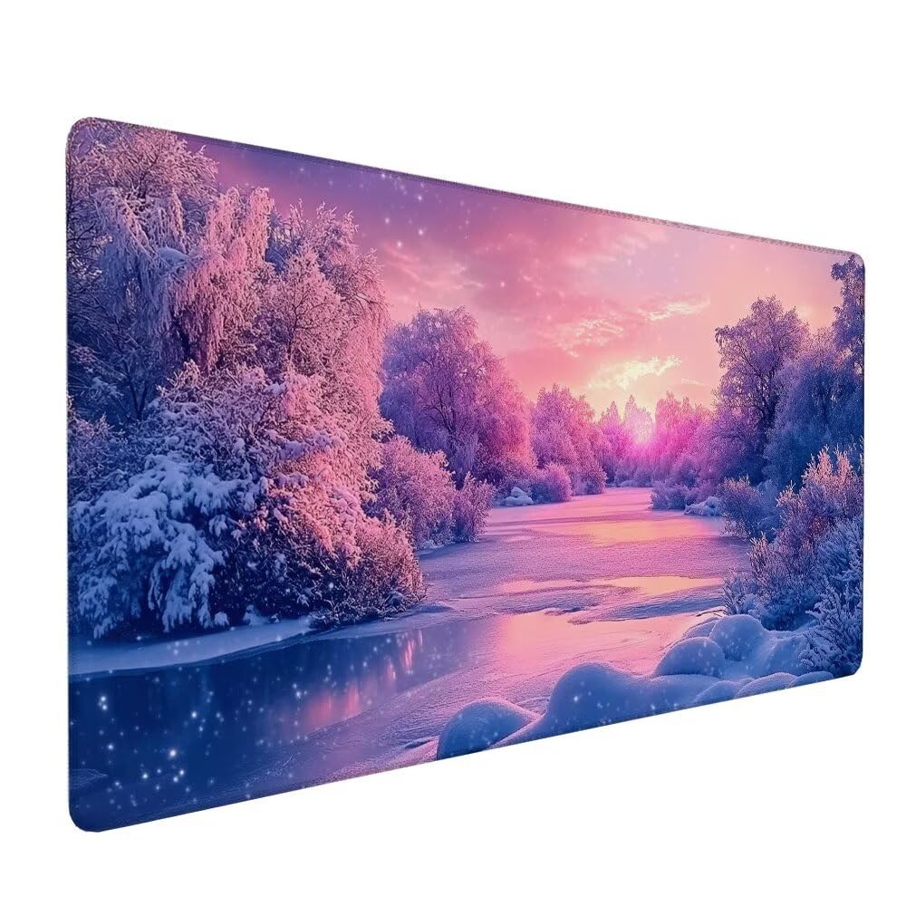 Giapponese Tappetino Mouse XXL 1000x500x3mm, Gaming Tappetino Mouse Paesaggio Mousepad con Base in Impermeabile Gomma Antiscivolo per Tastiera, PC, Computer Ufficio Idea Regalo Festa del Papà X-922