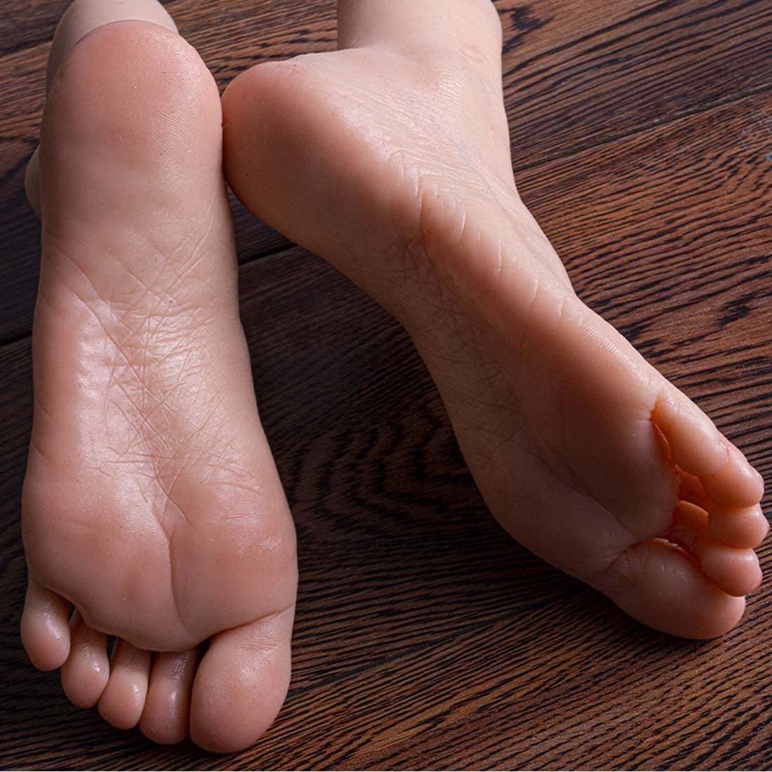 Cqlxz Women's Allsilicone Silicone Simulation Model Model Feet, Silicone Foot Realistic,Foot Toy -Girl Foot Model-Foot Fetish,-Left