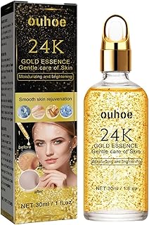 Ouro 24k Essência Para Rosto,Sérum facial de ouro 24K à prova de envelhecimento - Melhores soros faciais de envelhecimento ouro para mulheres Hidratante, lifting, iluminador antirrugas, linhas Shrigm