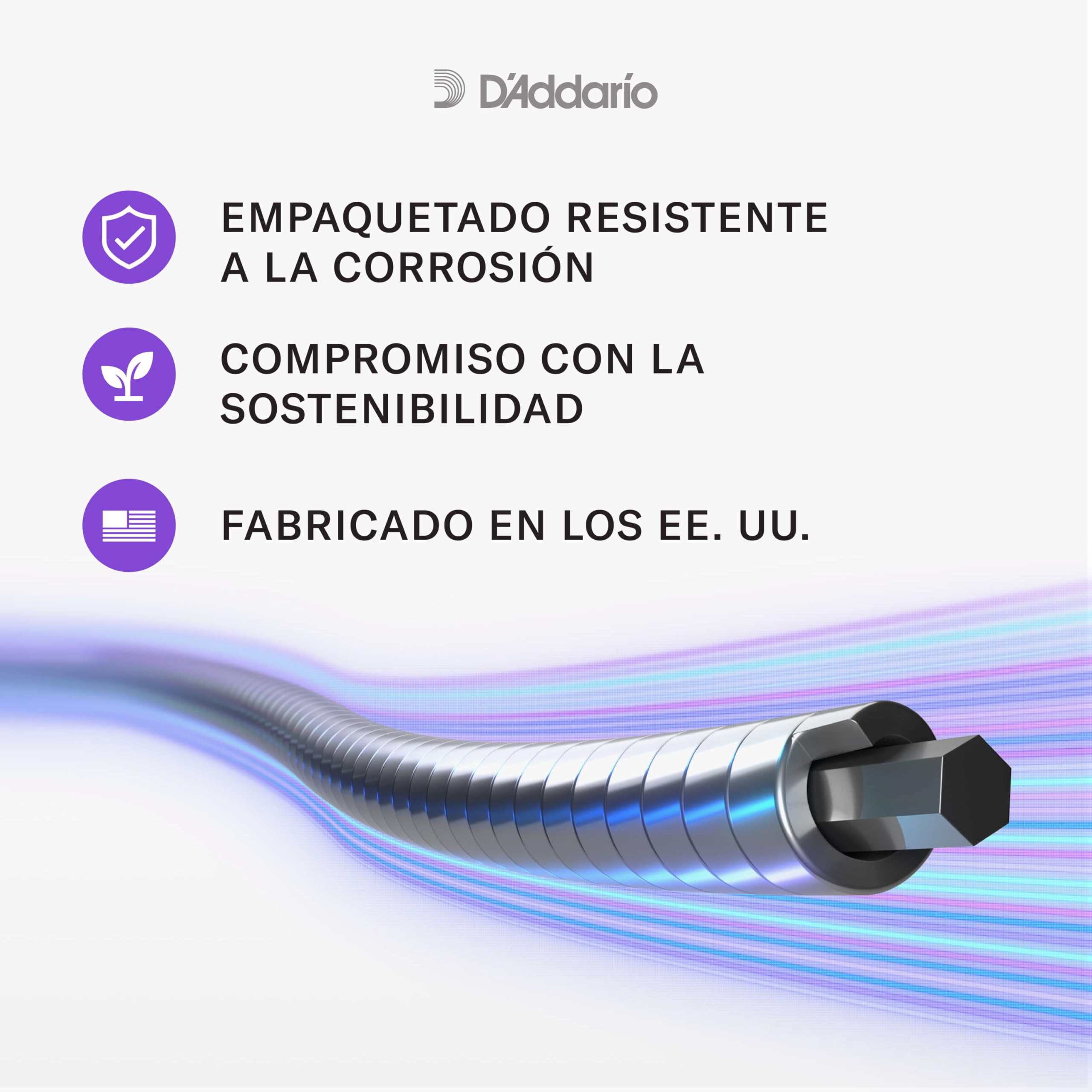 Cuerdas D'Addario para guitarra baja, XL Chromes Flat Wound, ECB81-5SL, calibre normal ligero 45-132, escala superlarga, juego de 5 cuerdas, paquete de 1