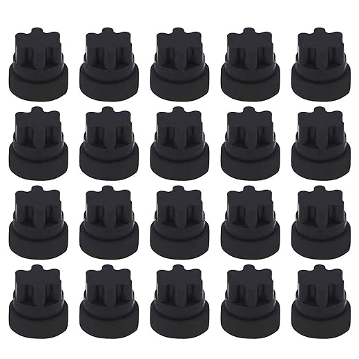 20Pcs 00618112 00637940 Rubber Grate Feet Part by Beaquicy - Replacement for Thermador, Bos-ch Gas Range/Cooktop - Replaces 00617174, 617174, 00618112, 618112, 1999626, AH3478553, EA3478553, PS3478553