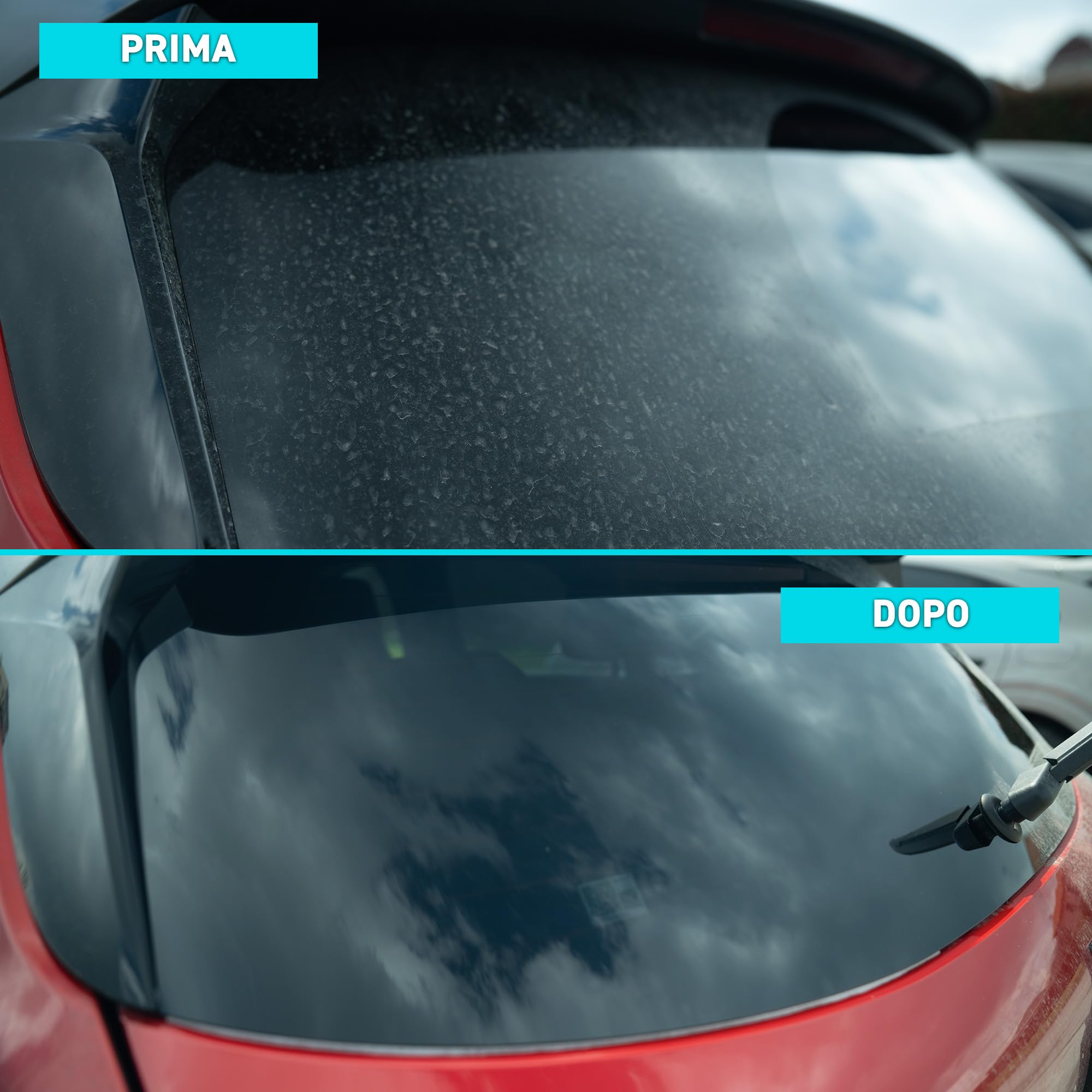 Ma-Fra, Glass Cleaner, Sgrassatore per Vetri e Cristalli, Ideale per la Pulizia dei Vetri Auto, Migliora la visibilità alla Guida, Elimina Ditate e Tracce di Smog, Non Rilascia Residui o Aloni, 500ml