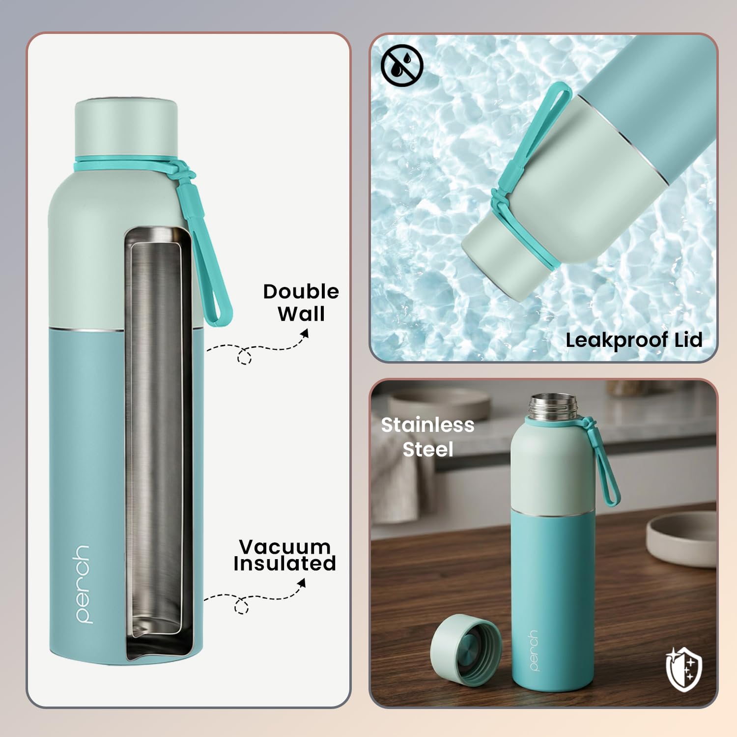 Perch Zenith Flask: Hot & Cold Water Bottle -3