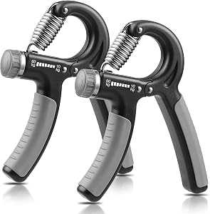 NIYIKOW 2 Pack Hand Grip Strengthener, Grip Strength Trainer, Adjustable Resistance 22-132Lbs (10-60kg), Forearm Strengthener, Perfect for Musicians Athletes