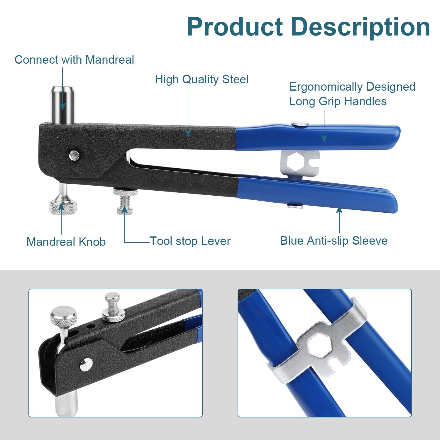 Pinze Da Inserimento Filettate Da M3 A M12 MODELLO PROFESSIONALE