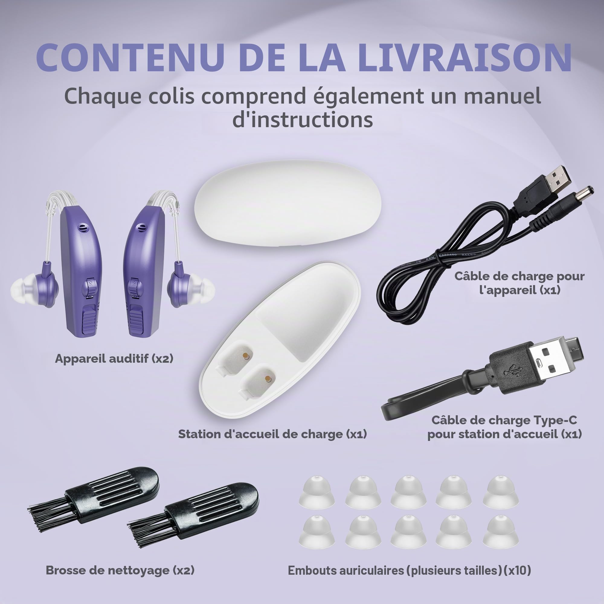 MEDca Premium Active Modèle "ZDB-108 * 2-DP" pour Sports et Plein Air, (Violet)