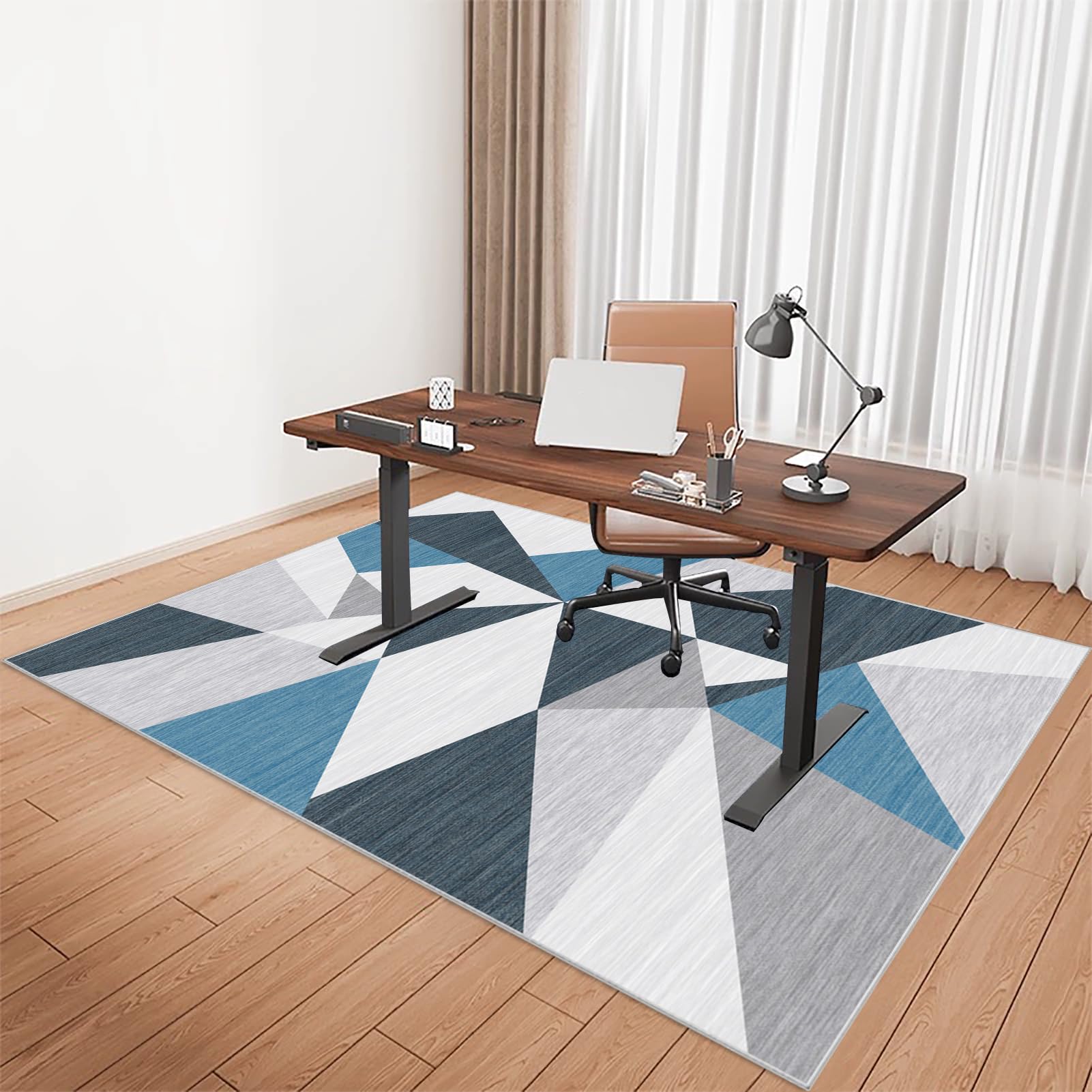 Desk Chair Mat for Low Pile Carpet, Gaming Office Computer Chair Mat for Hardwood Floors Carpet Wooden Floors Office Chair Mat for Carpet Floors, Easy Glide Carpet Protector Chair Mat 70 x 100 cm