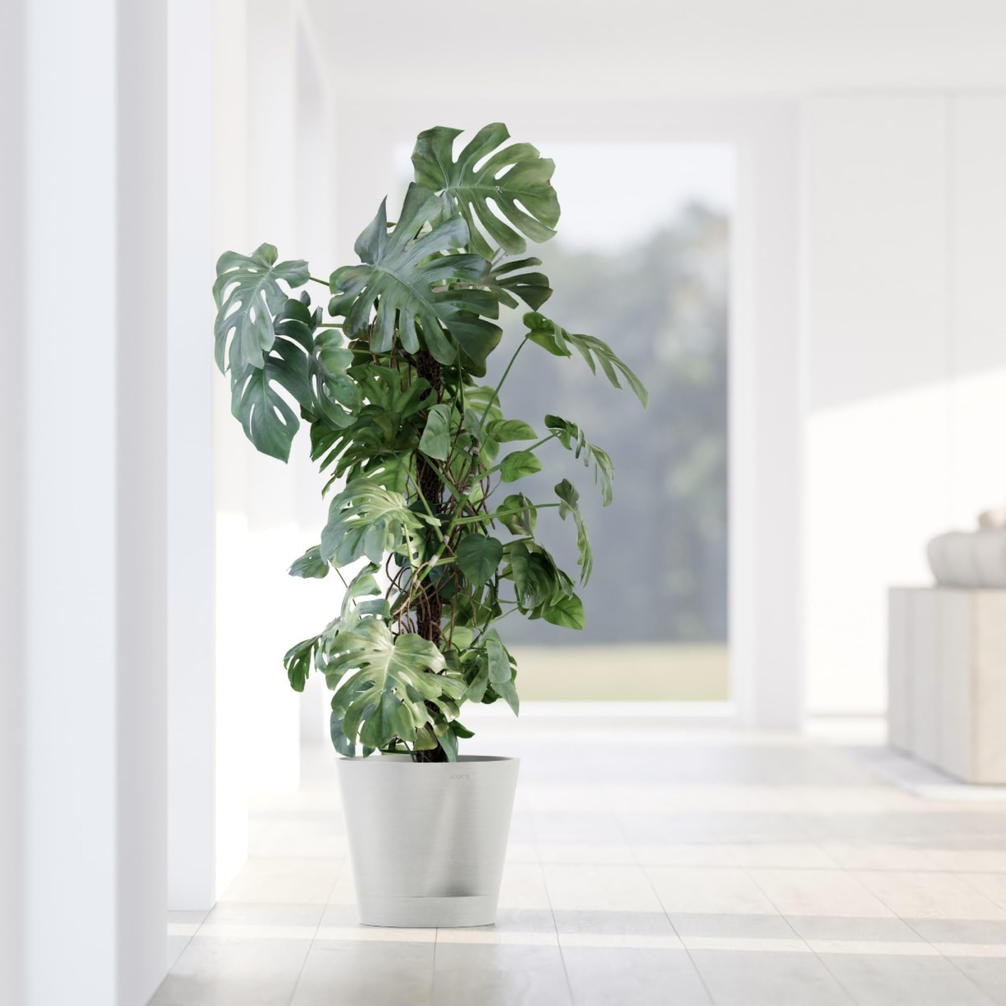 Ecopots Venedig 2 Pflanzengefäß selbstbewässernd, stilvoll mit Wasserspeicher, aus recycelten Materialien, UV-beständig, Outdoor & Indoor