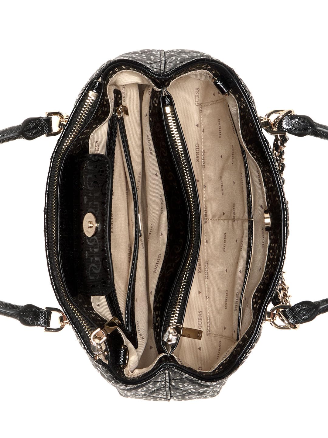 GUESS Damen Libby 2 Fächer Satchel