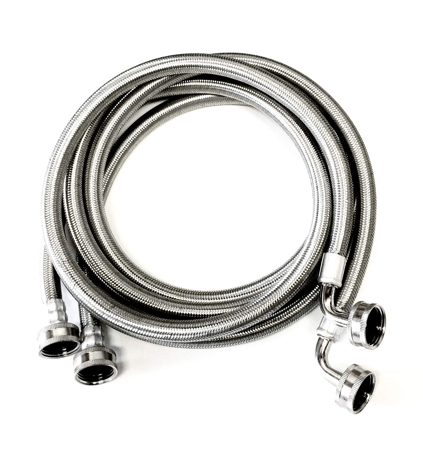 Buy 2Pack Premium Stainless Steel Braided Washer Hoses 6FT Lead Free