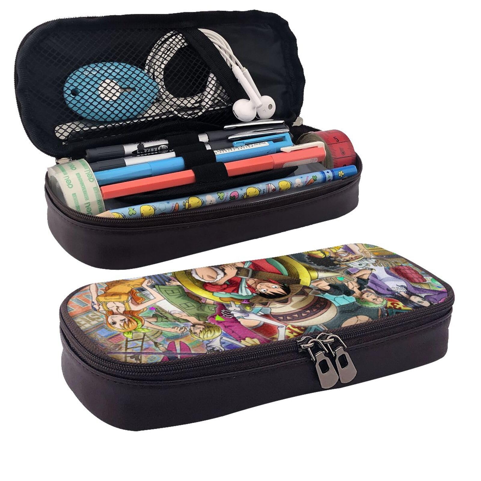 Amazon.co.jp: ペンケース ワンピース One Piece 筆入れ レザー 筆箱