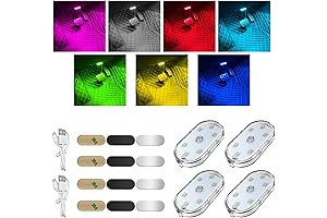 4 PCS Magnetic Car LED Lights