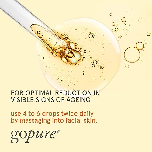 Miniatura 5 de goPure Actives - Suero de vitamina C, suero iluminador con vitamina C y ácido ferúlico, beneficios hidratantes y antienvejecimiento, mejora