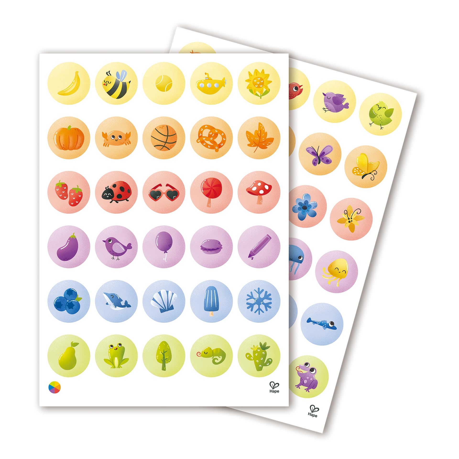 Hape Toddler Crayon Set - 6 Chunky Crayons, 7-Page Activity Book & Stickers, Ages 2+, Multicoloured, Mediano - Image 4
