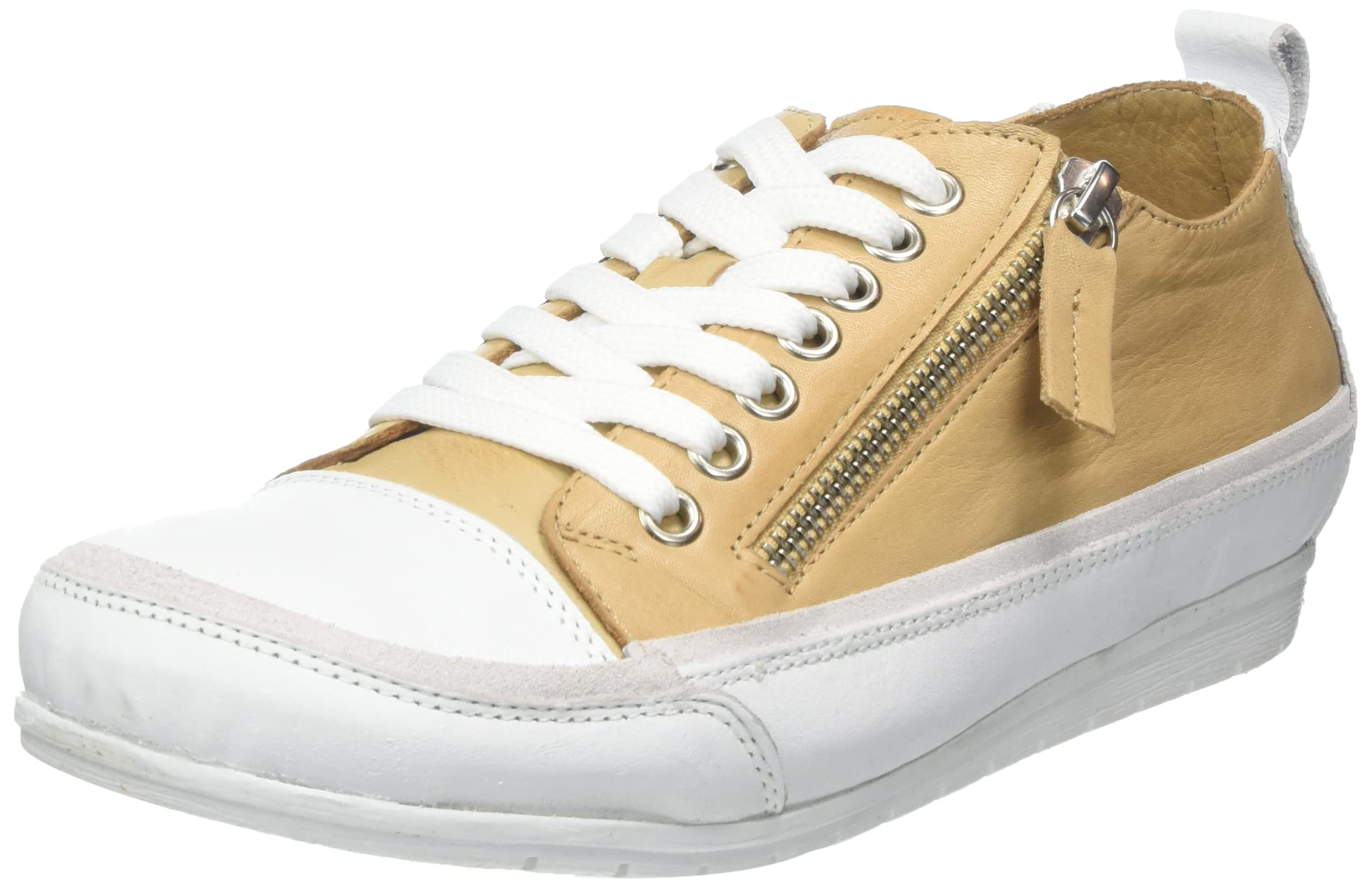 Andrea Conti Women's Trainers Sneaker, Camel White, 5 UK