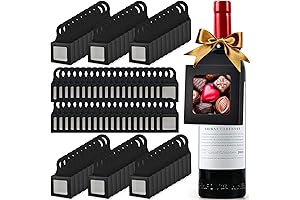 100 Pieces Premium Kraft Paper Wine Bottle Box with Transparent Window