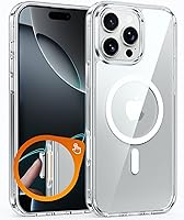 Vista 315 de FNTCASE Funda transparente para iPhone 16: fundas magnéticas para teléfonos con protector de pantalla a prueba de caídas compatibles con Magsafe