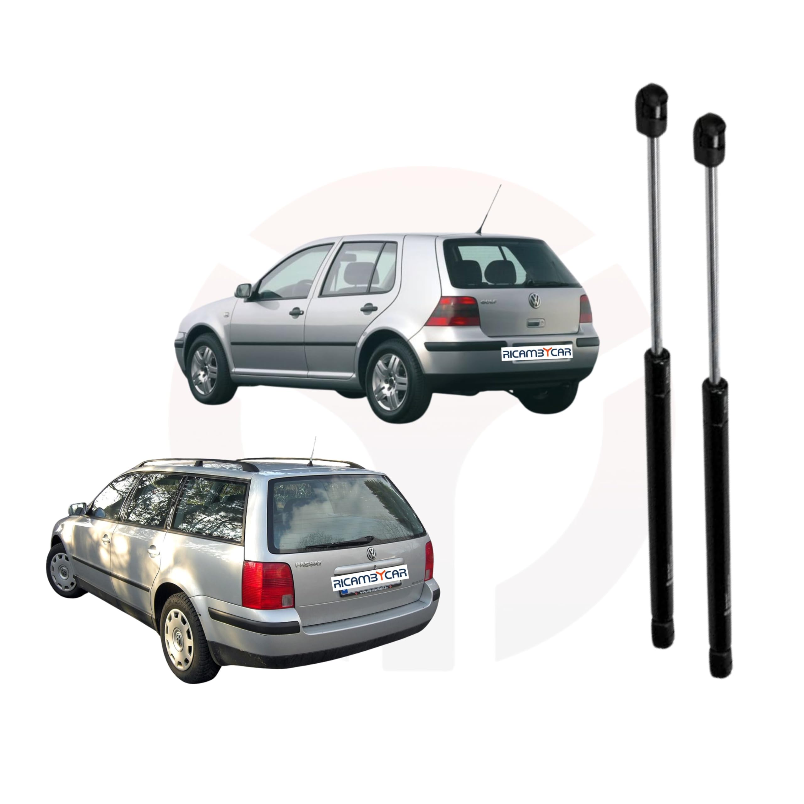 Coppia Molle a Gas Portellone Posteriore Compatibile con Volkswagen GOLF IV 97 > PASSAT VARIANT 2000> 2005
