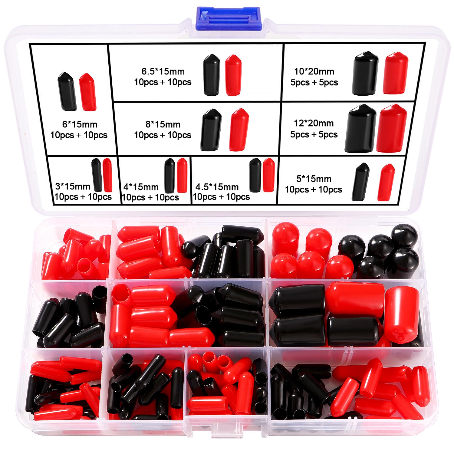 Kit Da 40 Tappi In Gomma Per Bulloni E Viti - Protezione Anticaduta E Antigraffio - Foto 5