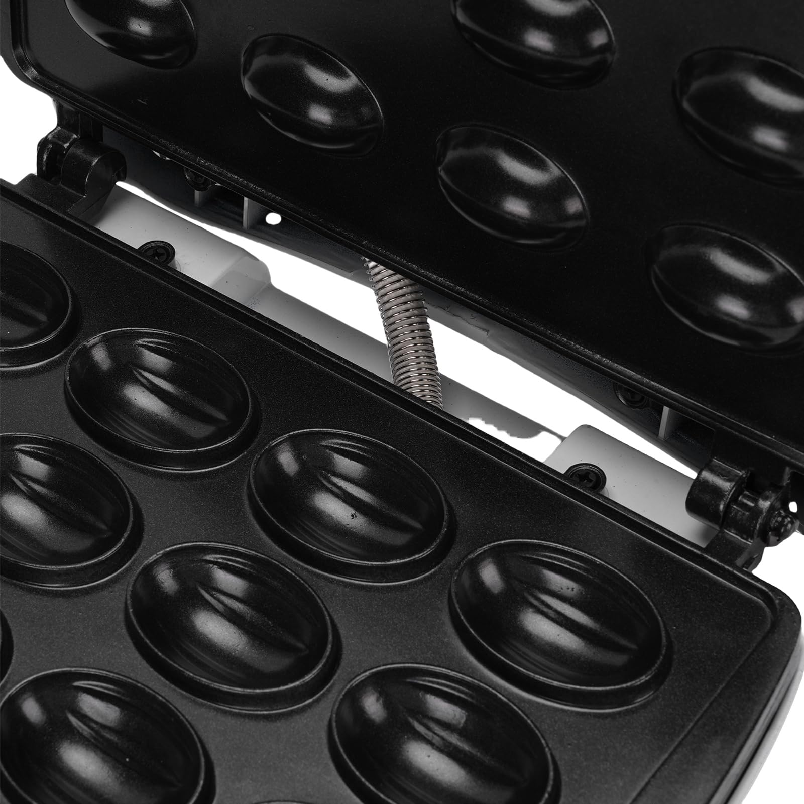 Walnussbereiter, Elektrisch, Doppelseitig, Antihaftbeschichtet, mit Ergonomischem Griff, für Schnelles Backen und Einfache Reinigung (220V EU-Stecker)