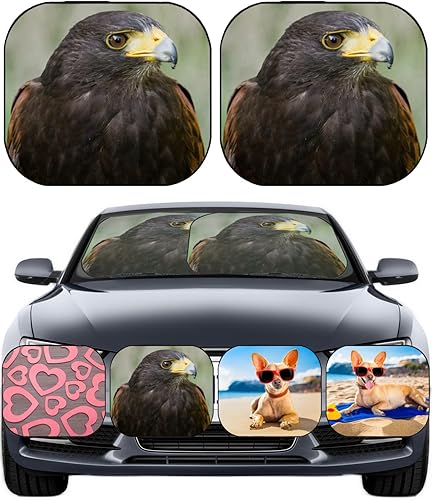 Foldable Car Sunshade 2 Pieces Universal Fit Foldable Car SunShades Fits Most Coupe SUV, Coupe, Pickup, Van ID 41260446 Portrait of a Harris h