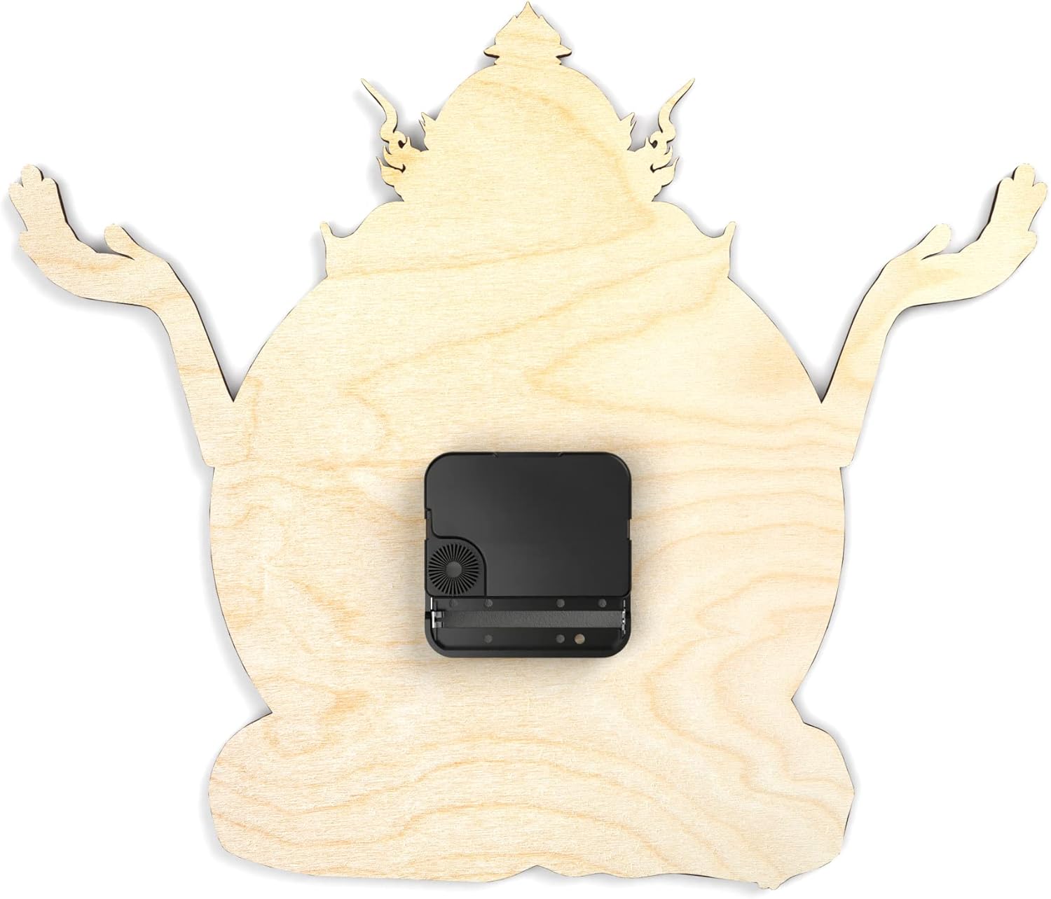 Wooden Wall Clock Meditation Alien Yoga Bedroom Living Room Wall Art Mounted Kitchen Area 51 Eco Psychedelic Cafe Ganesha Laser Cut Home Decor DIY Numbers Stickers Plywood Silent Watch