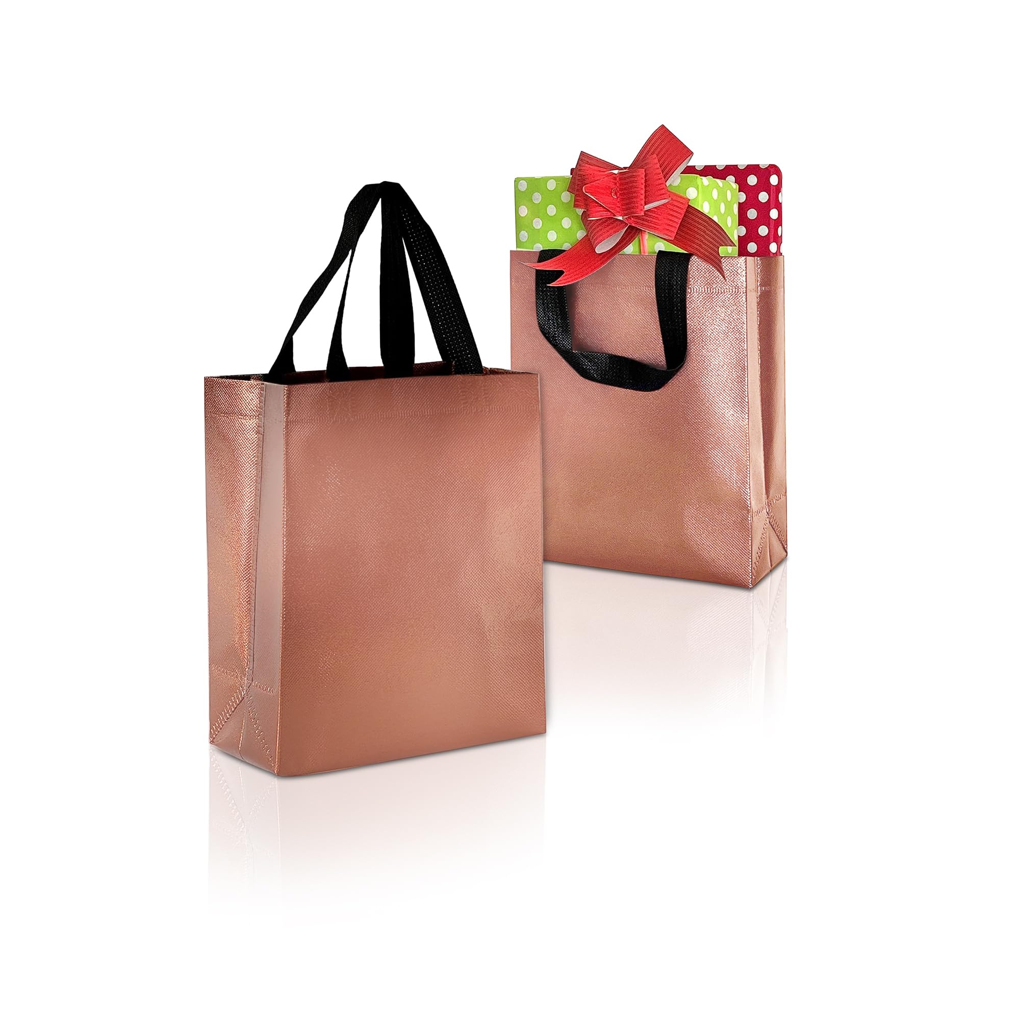Drapme Extra-Small Size Pack of 50 Pcs Glossy Metallic Laminated Non-Woven Reusable Eco-Friendly Party Return Gift Bags (Copper) (Extra-Small 6.75x9x3 Inch) (B0CK4VXBPW) Amazon Price History, Amazon Price Tracker