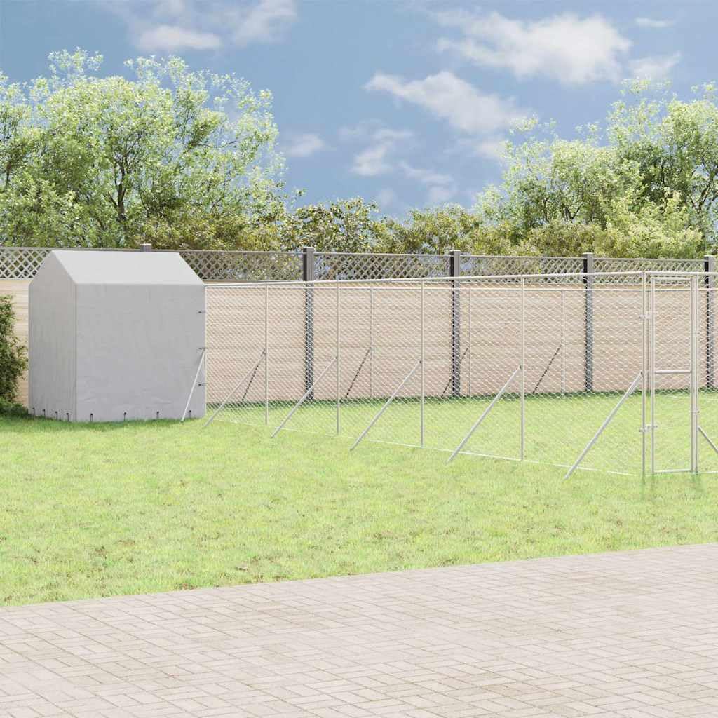 Cuccia esterna in acciaio zincato argento, 12 x 12 x 2,5 m