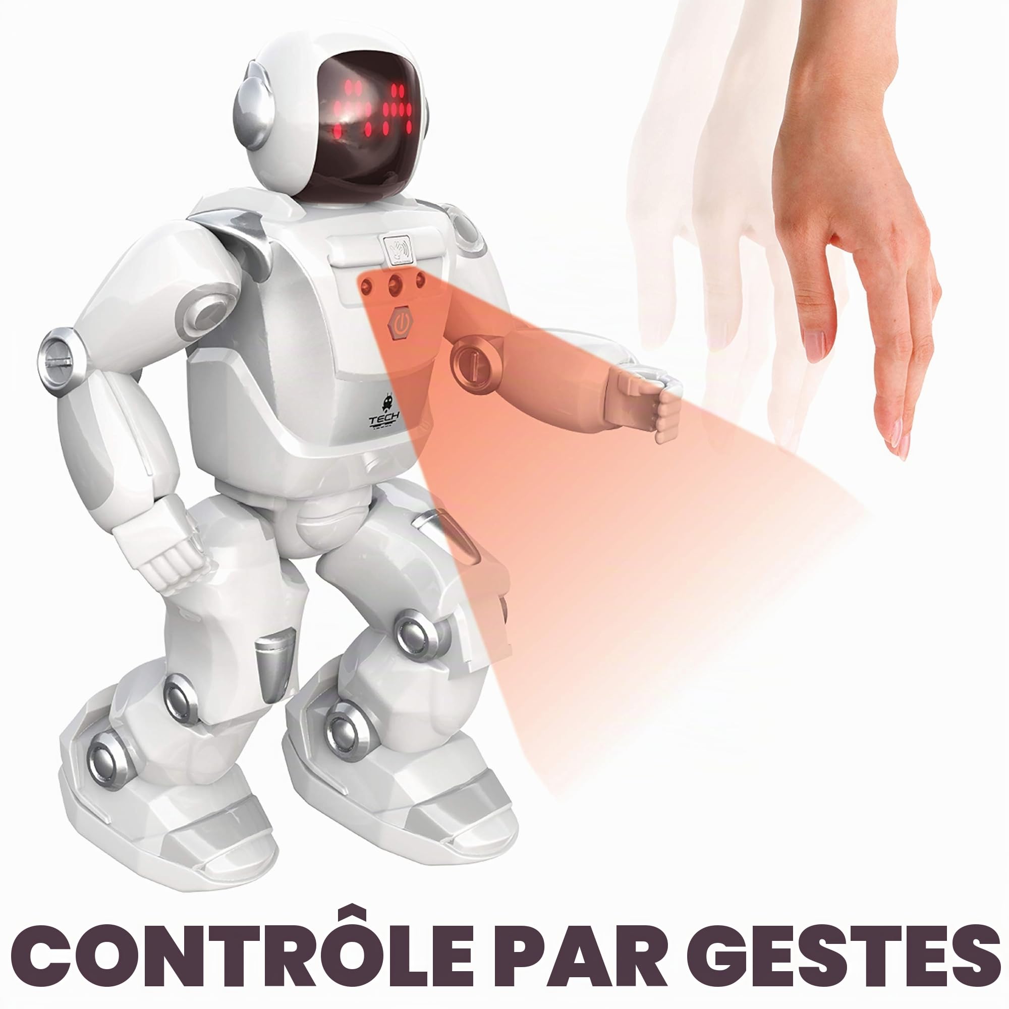 Silverlit Ycoo Program a Bot X Robot Radiocommandé Programmable 40 cm 48 Actions Programmables Capteurs de Mouvements Effets Sonores Lumineux