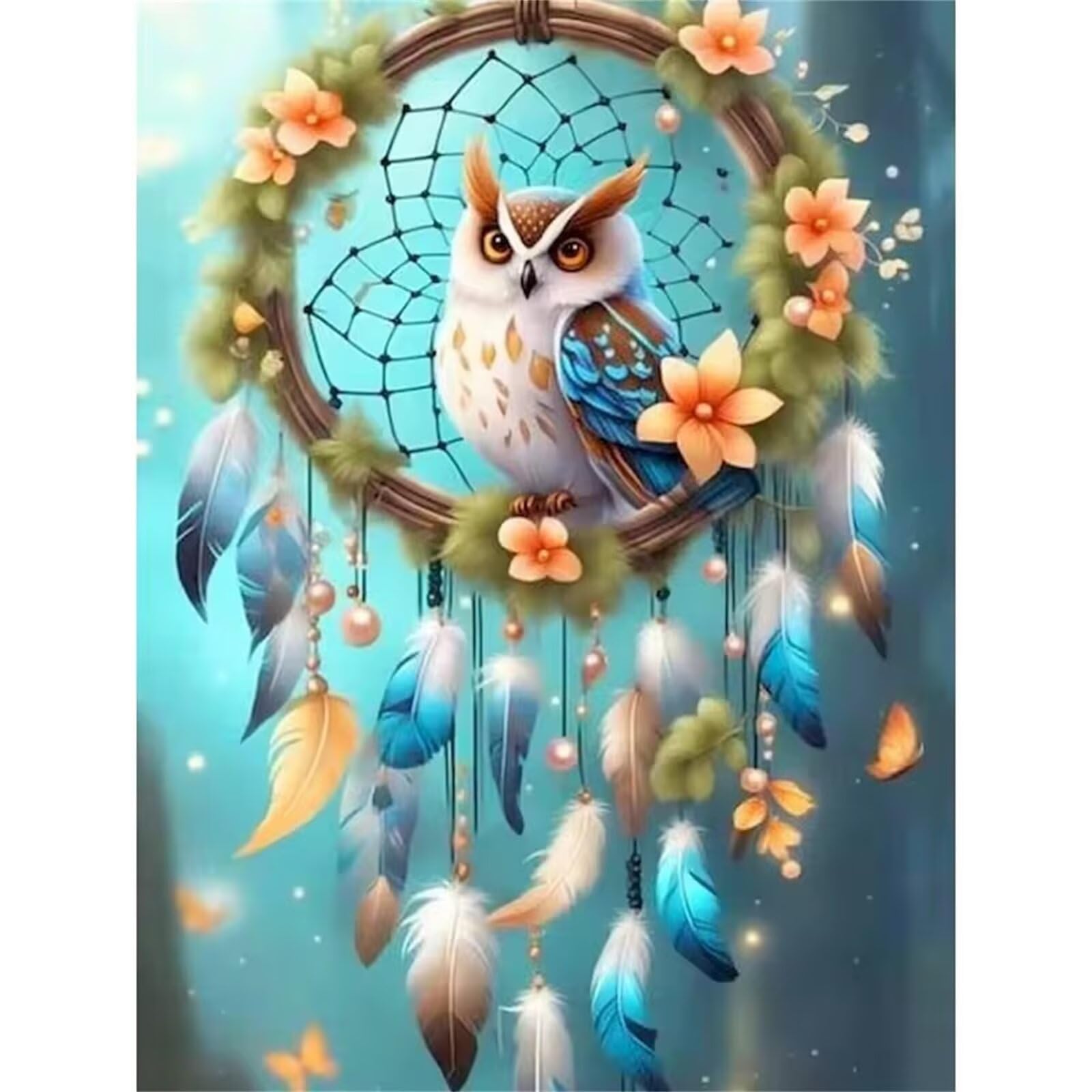 Łapacz snów sowa Puzzle 2000 sztuk,Puzzle DIY dla dorosłych,Klasyczna łamigłówka dla dorosłych Kreatywna rozrywka, wymagające gry