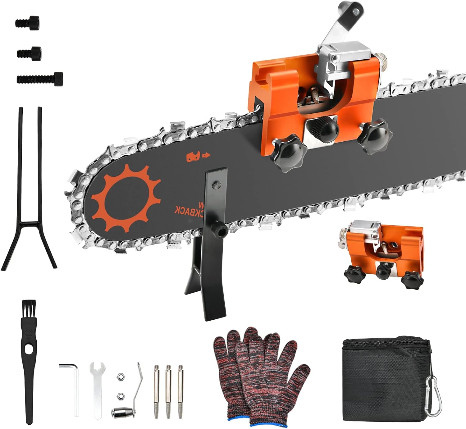 TOPDING & HZ New Upgrade Chainsaw Sharpener, HandCranked