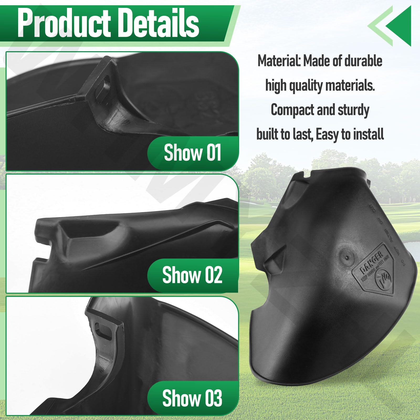 7042965YP - Protector deflector de cortacésped compatible con cortacésped Murray, B&S | Canal de descarga lateral para cortacéspedes de 21 pulgadas