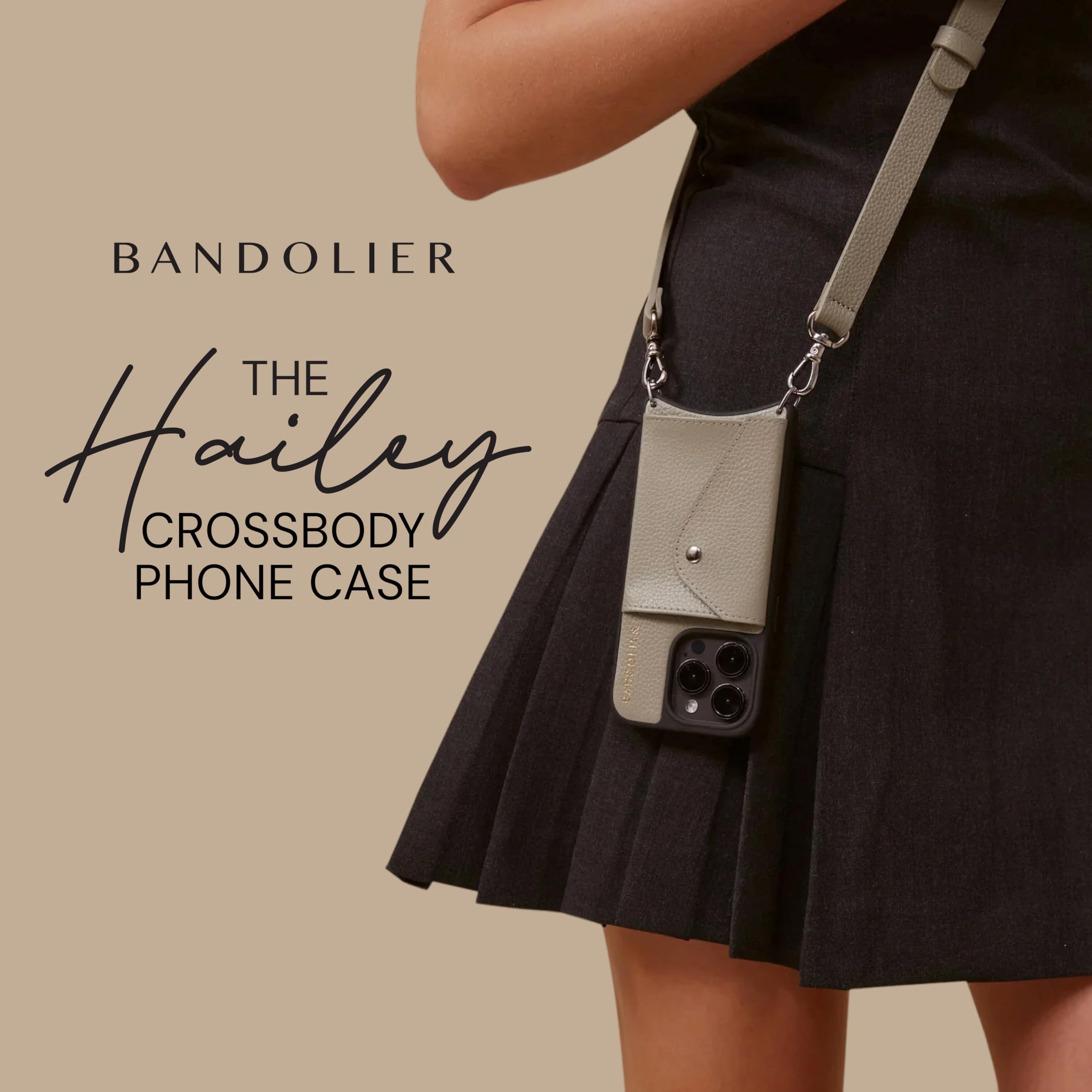 Amazon.com: Bandolier Hailey Crossbody Wallet Phone Case for