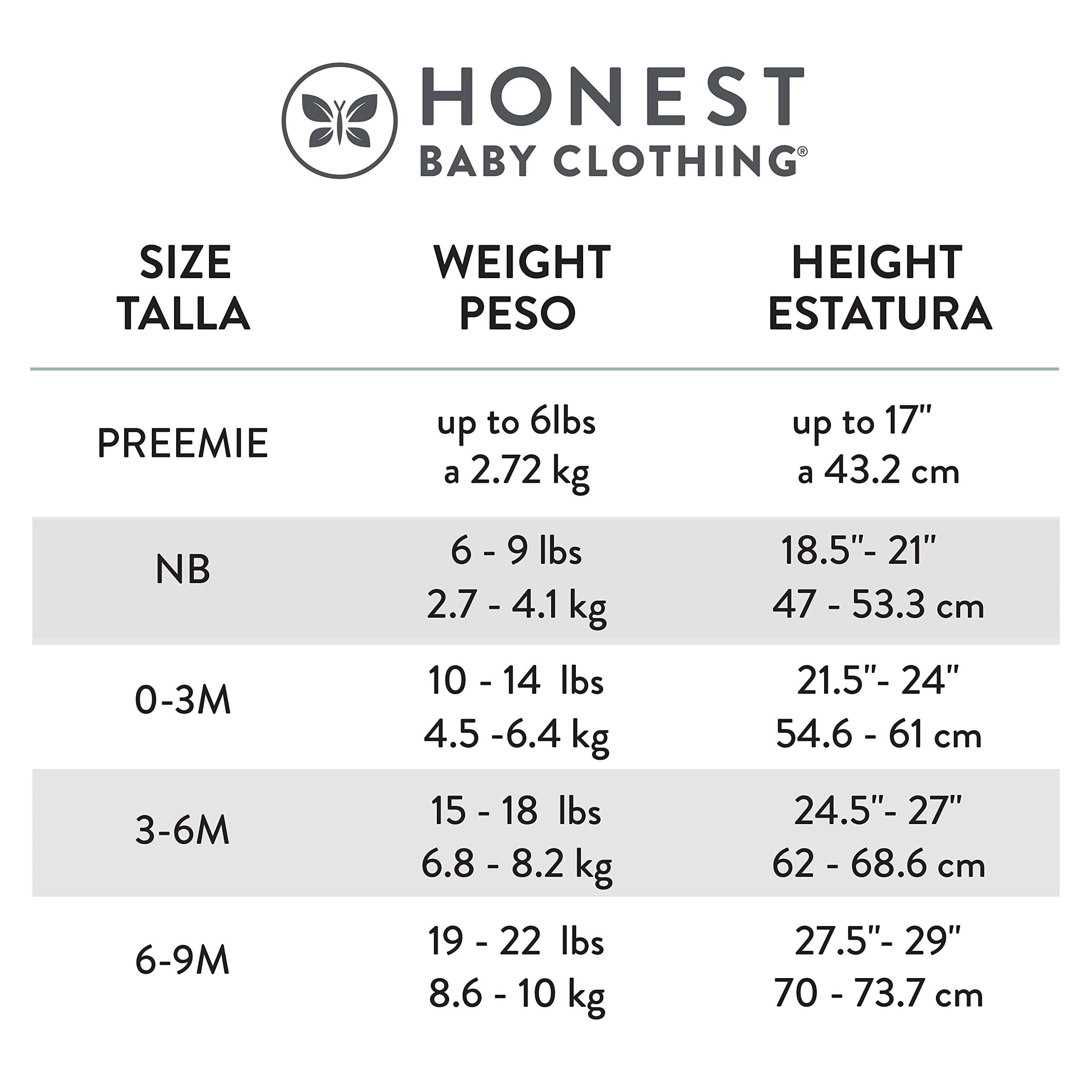 HonestBaby 3-Pack Long Sleeve Side-Snap Kimono Bodysuits Organic Cotton for Infant Baby Boys, Girls, Conjunto de Camisetas niños pequeños, Honestly Pure White, 3-6 Meses (Pack de 3) bebés Unisex