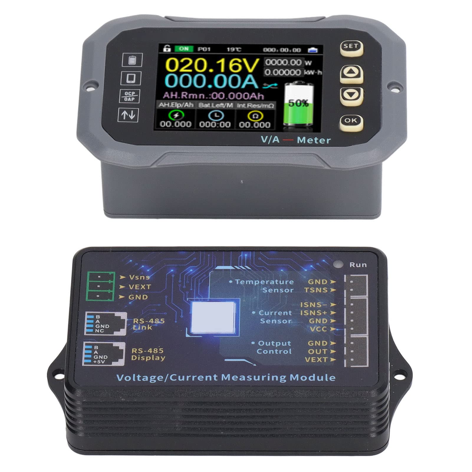 CCYLEZ Monitor Baterii 600A z Kolorowym Ekranem LCD, do zastosowań
