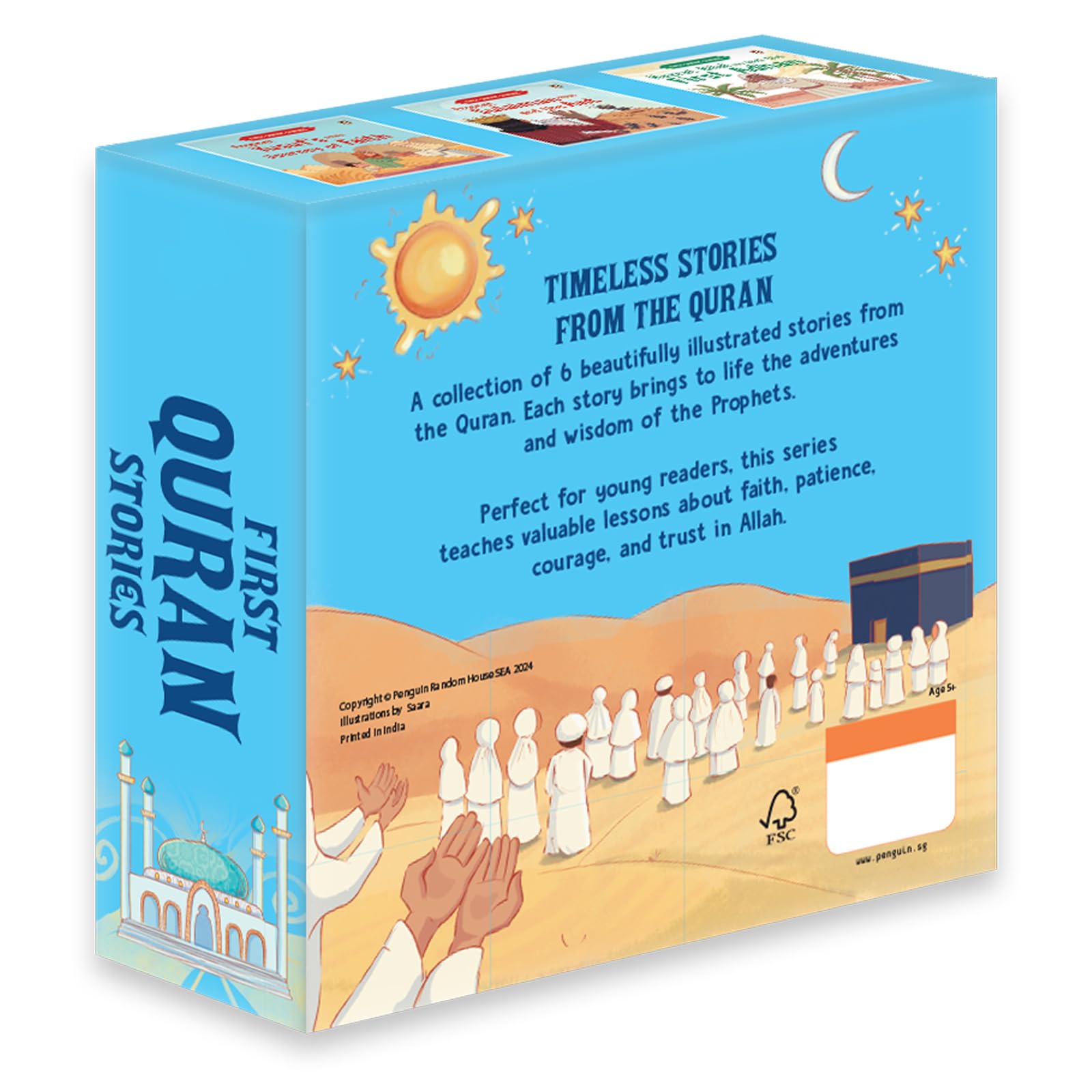 First Quran Stories (6 Books Box Set): First Quran Stories Box Set (6 Books): Islamic Story Books for Kids Ages 5+ | Stories of the Prophets for Children (Early Learning)