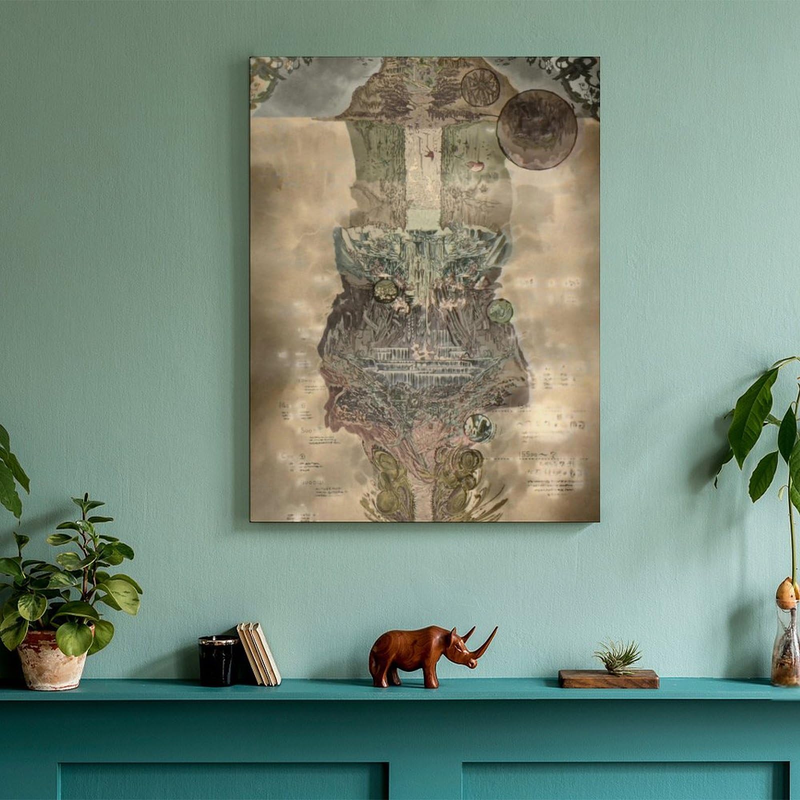 Amazon.co.jp: アートパネル メイドインアビスの地図 アートポスター