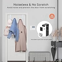 Vista 2 de Ganchos para colgar sobre la puerta, ganchos para colgar sobre las puertas, toalleros para baño con 12 ganchos para abrigos, accesorios de baño