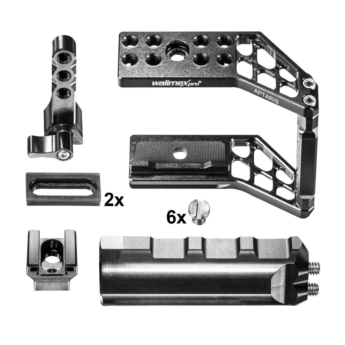 Walimex Pro Aptaris Black Magic Pocket Camera Support cage ajustable pour Caméscope