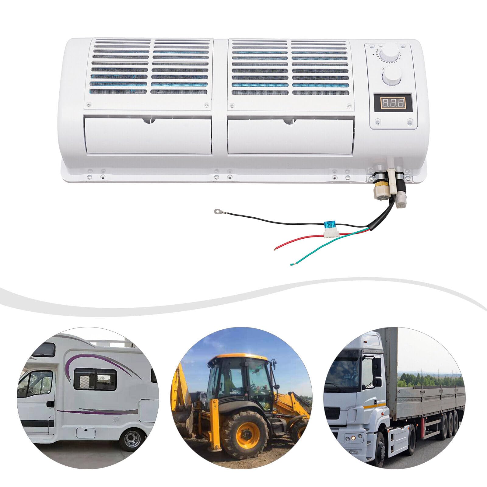 Aria condizionata mobile, 12 V, condizionatore d'aria + LCD per roulotte, camper, campeggio, barca, bus, camper