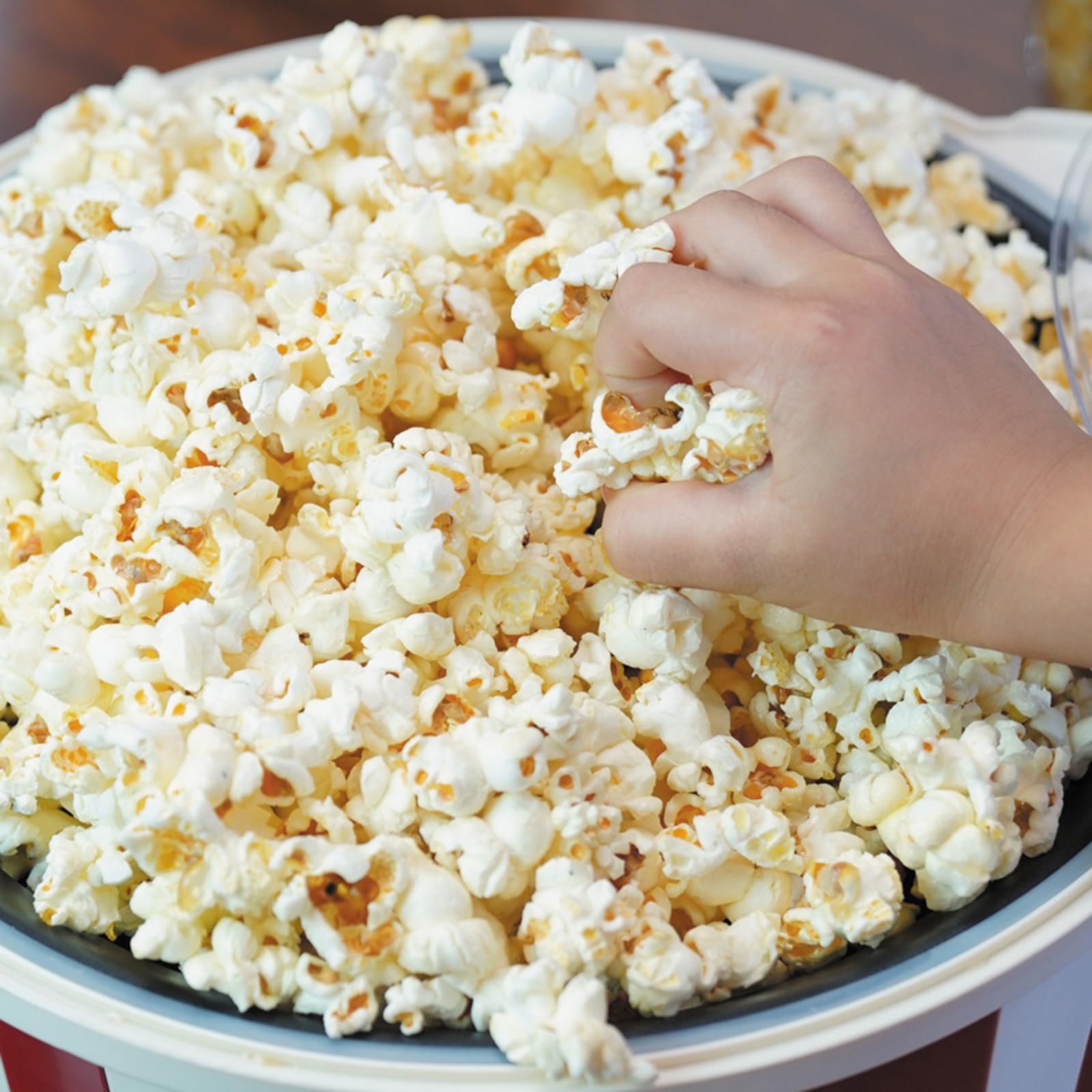 fabricant de pop-corn Machine à pop-corn électrique domestique, petite boule, entièrement automatique, Mini for enfants, peut ajouter de l'huile sucre pour un usage familial