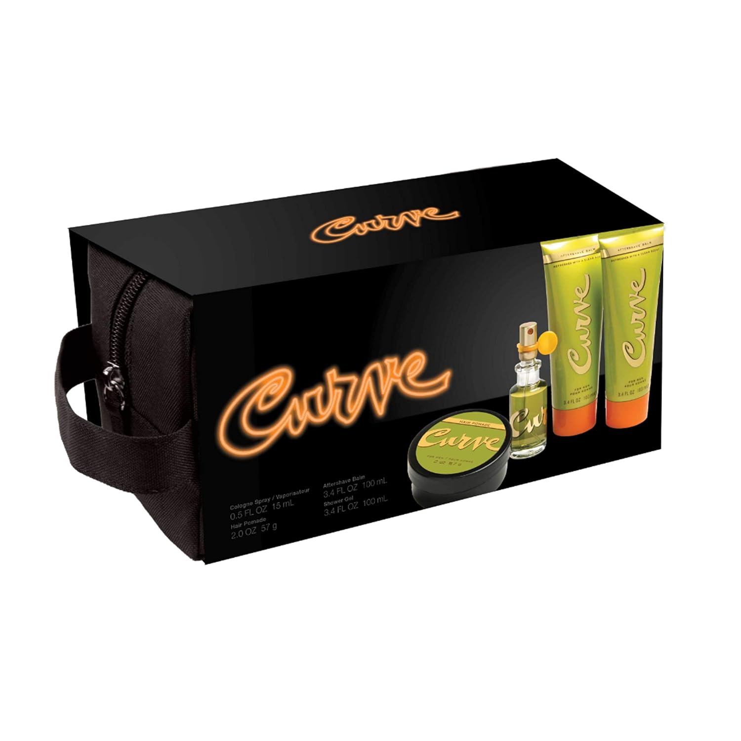 Curve Curve for Men, Men's Fragrance 2 Piece Gift Set, 2.5 Fl. Oz. Eau De Cologne and 6.0 Oz Deodorant Spray, 2 Count