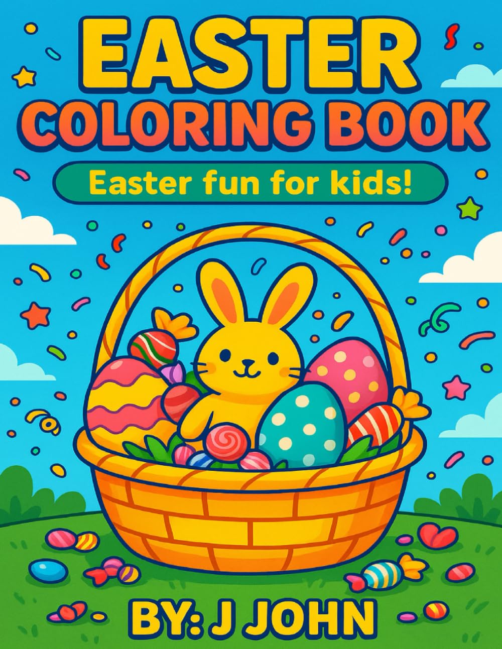 Easter Coloring Book: Easter fun for kids! (Holidays! Children's coloring books.)