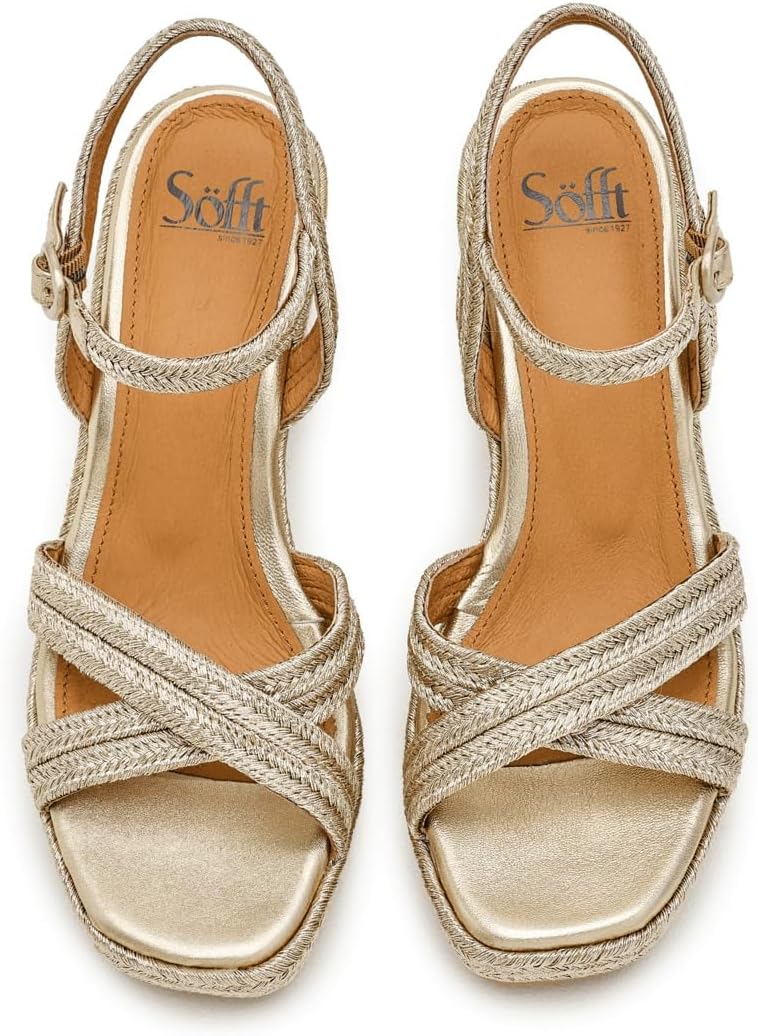 Sofft Women's Newbury Wedge Sandal, Platino, 6 - Image 2