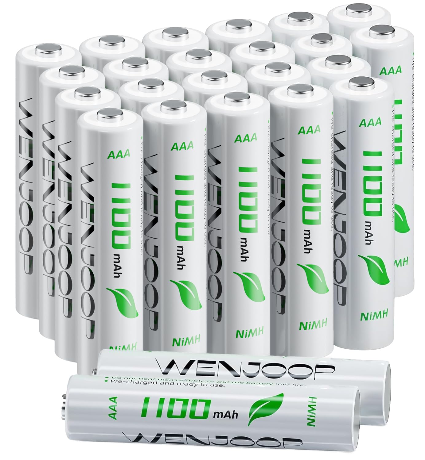 単4形充電池 24本 充電式 ニッケル水素電池 1.2V 1100mAh 低自己放電 繰り返し使える 家庭用 業務用 ストック用 - 1