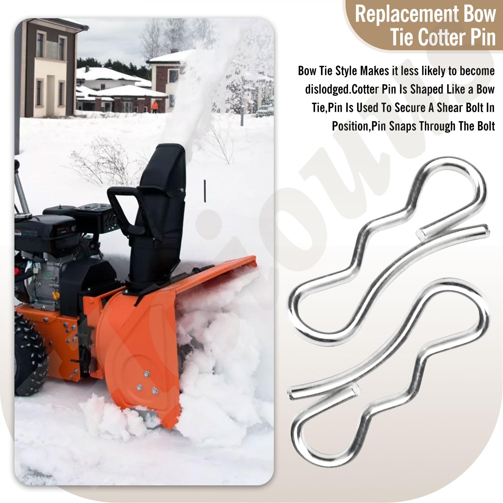 Amazon.com: Haiouus 714-04040 Bow Tie Cotter Pin / Shear Pins